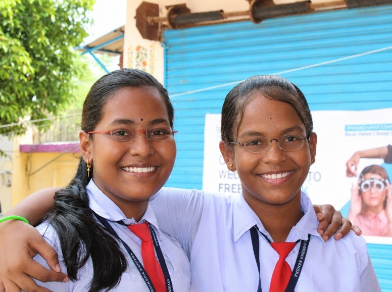 Payal Behera and Priyanka Das, school students