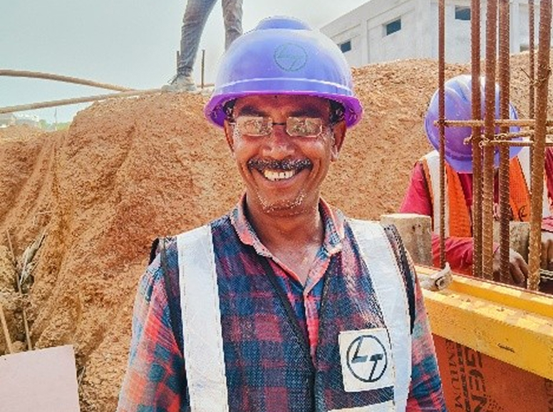 Ramesh Mohanty, L&T construction worker