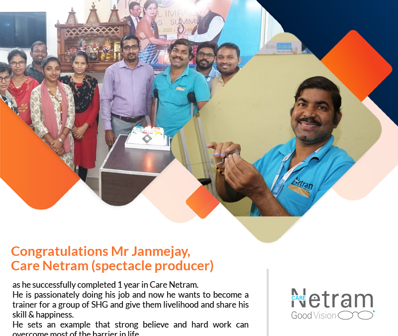 Congratulations Mr. Janmejay, Care Netram (spectacle producer)